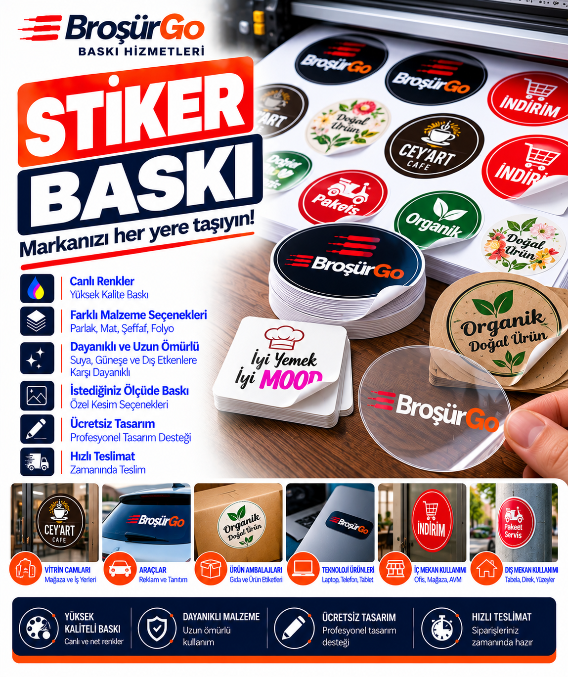 Sticker baskı 