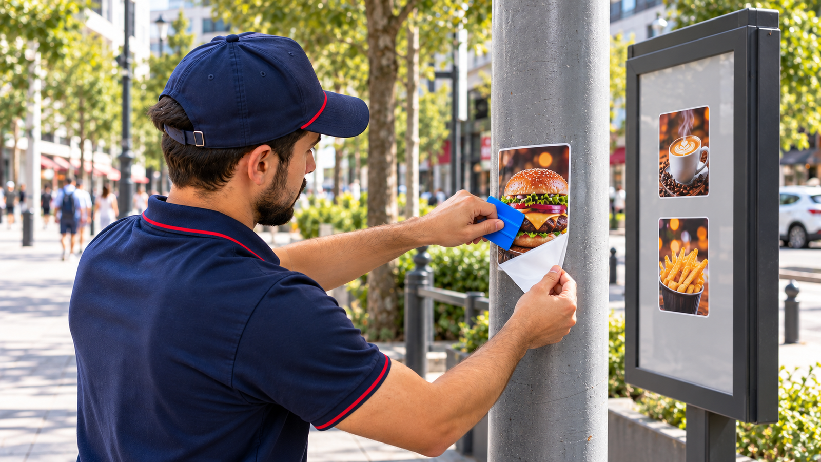 Sticker Dağıtımı ve Yapıştırma